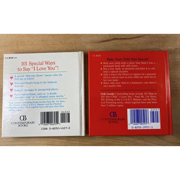 Vicki Lansky 101 Ways To Tell Your Child I Love You & 101 Ways To Make Your Chil - Picture 4 of 4